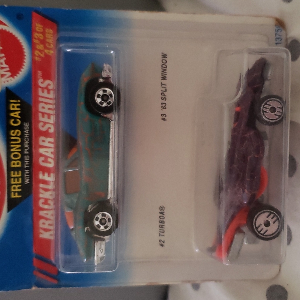 Hotwheels 1994 krackle series #2 and #3 of 4 cars